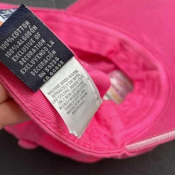 THE CHILDREN'S PLACE Pink Sun Hat Hearts Embroidered Rhinestone Adjust 4-7 - Picture 5 of 9